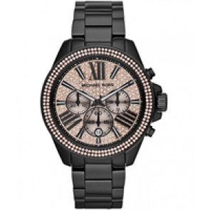 Uhrenarmband Michael Kors MK5879 / MK5961 Stahl Schwarz 20mm