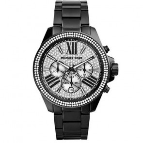 Uhrenarmband Michael Kors MK6059 Stahl Schwarz 20mm