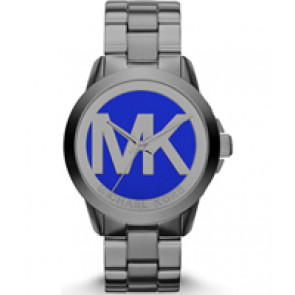 Uhrenarmband Michael Kors MK6217 Stahl Anthrazitgrau 20mm