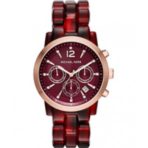 Uhrenarmband Michael Kors MK6237 Kunststoff Rot 22mm