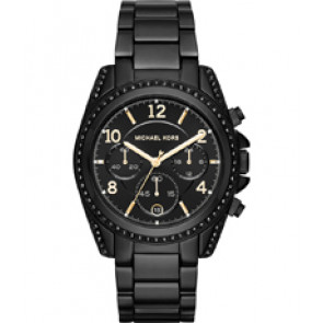 Uhrenarmband Michael Kors MK6283 Stahl Schwarz 20mm