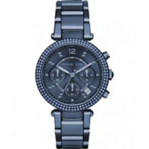 Uhrenarmband Michael Kors MK6418 Stahl Blau 20mm