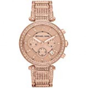 Uhrenarmband Michael Kors MK6514 Stahl Beige 20mm