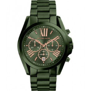 Uhrenarmband Michael Kors MK6528 Stahl Grün 22mm