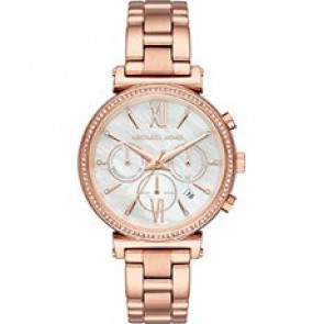 Uhrenarmband Michael Kors MK6576 Stahl Rosé 16mm