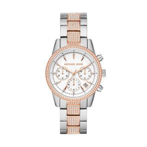 Uhrenarmband Michael Kors MK6651 Stahl Zweifarbig 18mm