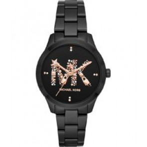 Uhrenarmband Michael Kors MK6683 Stahl Schwarz 18mm