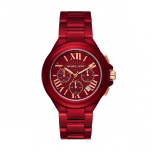 Uhrenarmband Michael Kors MK7304 Stahl Rot 22mm