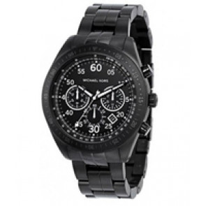 Uhrenarmband Michael Kors MK8139 Stahl Schwarz 22mm