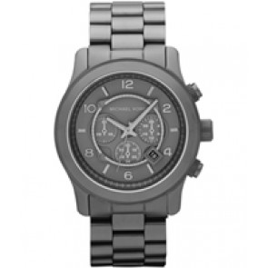 Uhrenarmband Michael Kors MK8226 Stahl Anthrazitgrau 24mm