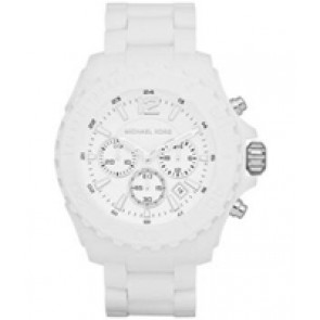 Uhrenarmband Michael Kors MK8259 Stahl Weiss 24mm