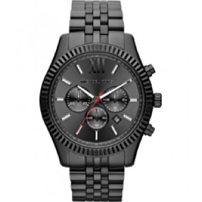 Uhrenarmband Michael Kors MK8320 Stahl Schwarz 22mm