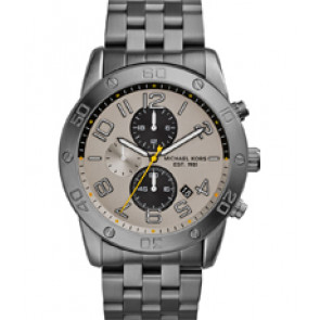 Uhrenarmband Michael Kors MK8349 Stahl Anthrazitgrau 24mm