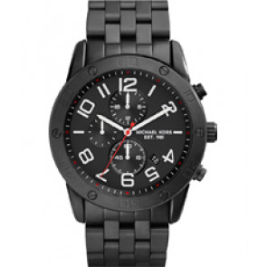 Uhrenarmband Michael Kors MK8350 Stahl Schwarz 24mm