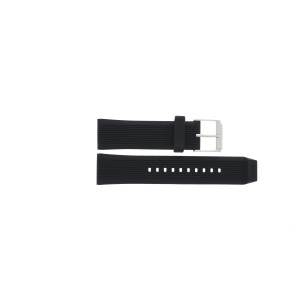 Uhrenarmband Michael Kors MK8366 Silikon Schwarz 24mm
