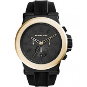 Uhrenarmband Michael Kors MK8383 / Dylan Silikon Schwarz 13mm