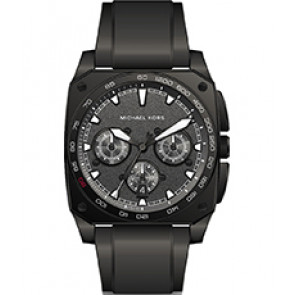 Uhrenarmband Michael Kors MK8390 Silikon Schwarz 26mm