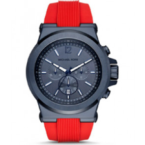 Uhrenarmband Michael Kors MK8558 Silikon Rot 28mm