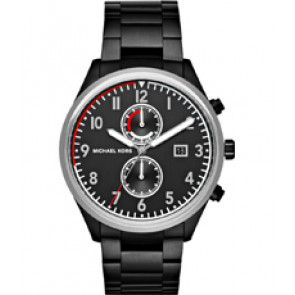 Uhrenarmband Michael Kors MK8575 Stahl Schwarz 22mm