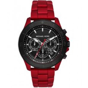Uhrenarmband Michael Kors MK8680 Stahl Rot 22mm