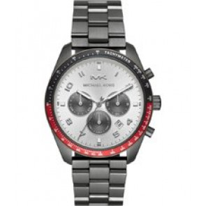 Uhrenarmband Michael Kors MK8683 Stahl Anthrazitgrau 22mm