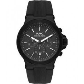 Uhrenarmband Michael Kors MK8729 Silikon Schwarz 26mm