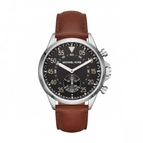 Uhrenarmband Smartwatch Michael Kors MKT4001 Leder Braun 24mm