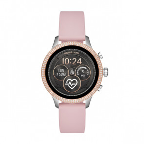 Uhrenarmband Michael Kors MKT5055 Leder Rosa 18mm