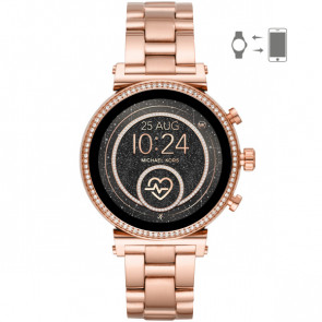 Uhrenarmband Michael Kors MKT5063 Stahl Rosé 18mm