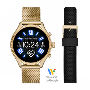 Uhrenarmband Michael Kors MKT5113 Milanese Vergoldet 20mm