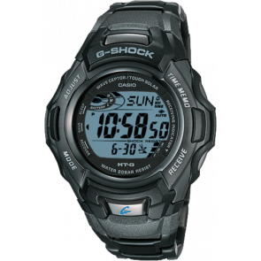 Uhrenarmband Casio MTG-910DJ-2 Stahl Schwarz 15mm
