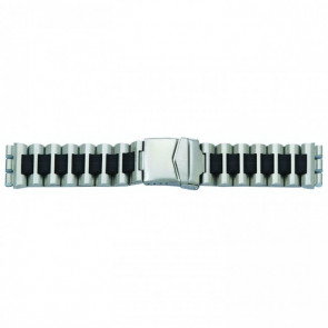 Uhrenarmband für Swatch Stahl schwarz 19mm 1075