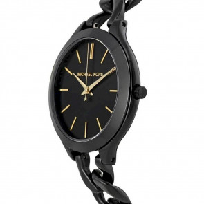 Uhrenarmband Michael Kors Mk3317 Stahl Schwarz