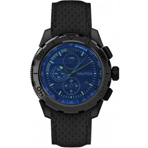 Uhrenarmband Nautica NAI21504 Kunststoff Schwarz