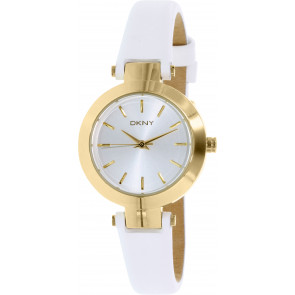 Uhrenarmband DKNY NY2353 Leder Weiss