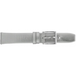 Uhrenarmband DKNY NY2435 Silver Leder Grau 18mm