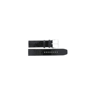 Uhrenarmband DKNY NY4503 / NY4706 Leder Schwarz 20mm