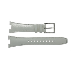 Uhrenarmband DKNY NY4909 Leder Weiss 9mm
