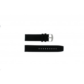 Timex Uhrenarmband P49863 / 49863 / T49863 Segeltuch Schwarz 22mm + schwarzen nähte