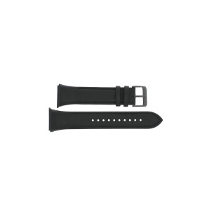 Uhrenarmband Pulsar PT3984X2 / VD53-X307 / PHG130X Leder Schwarz 26mm