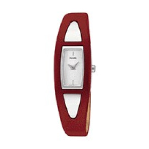 Uhrenarmband Pulsar PJ5211X1 / VC10-X040 Leder Rot