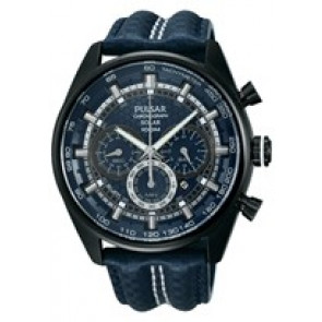 Uhrenarmband Pulsar VS75-X004 / PX5043X1 Nylon Blau 24mm