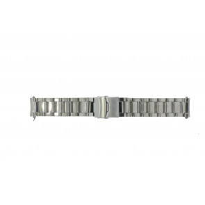 Uhrenarmband QQ22RHSHI Metall Silber 22mm