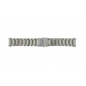 Uhrenarmband QQ22STROU Metall Silber 22mm