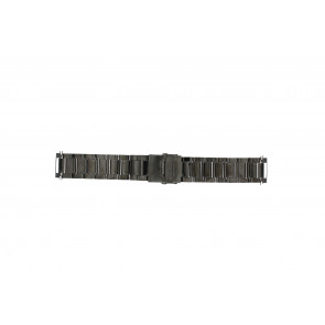 Uhrenarmband QQ24ZWR- Metall Anthrazitgrau 24mm