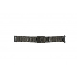 Uhrenarmband QQ24ZWRHD Metall Anthrazitgrau 24mm