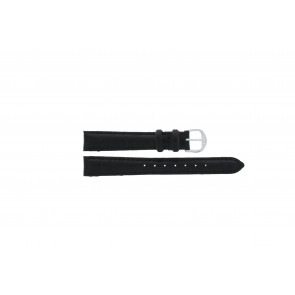 Q&Q Uhrenarmband QQ14LDGS2 Kroko leder Schwarz 14mm + schwarzen nähte