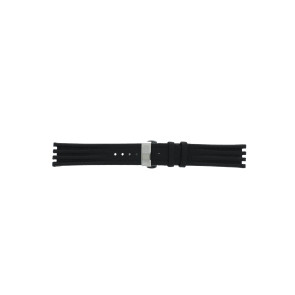 Uhrenarmband Rado R070873810 / R14376155 / R14461155 / R14376303 Leder Schwarz 20mm