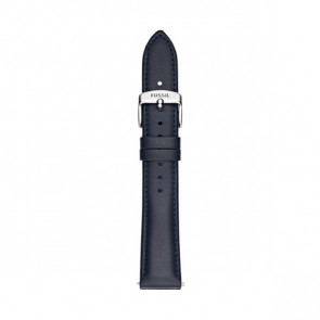 Uhrenarmband Fossil S181295 Leder Blau 18mm