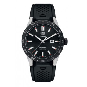 Uhrenarmband Smartwatch Tag Heuer SAR2A80.FT6049 Kautschuk Schwarz 22mm